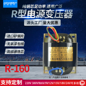 R-160W型隔离R牛电源变压器220V变200V输出单双9V12V15V24V36VA铜