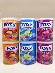 印度巢雀FOX’S水晶糖薄荷味糖果什莓味糖果果汁什锦糖铁盒180克