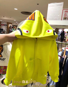 日本潮牌BAPE童装鲨鱼连帽卫衣秋装男女童棒球服外套中大童拉链衫
