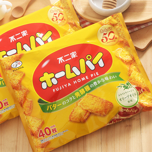 日本进口零食 不二家小麦黄油千层酥饼干千层饼*16包/箱