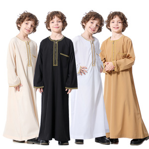 民族风男童长袍迪拜儿童服装马来男孩服饰阿拉伯风演出服中大童