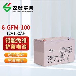 双登蓄电池6-GFM-100 12V100A65A50A40A38AH直流屏UPS电源应急