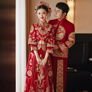 秀禾服2024年新款新娘结婚嫁衣礼服中式婚纱龙凤褂敬酒服秀和套装