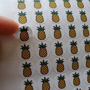 菠萝贴纸 1.5厘米 迷你小菠萝 粘贴 老师奖励学生 pineapple