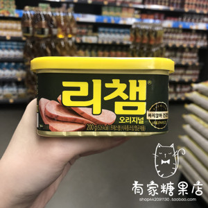 香港代购 韩国进口 东远猪肉午餐肉200g即食罐头
