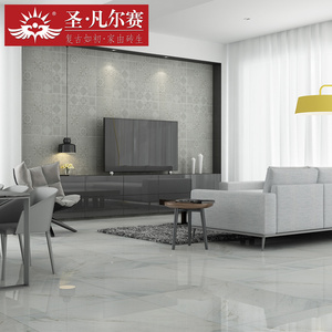 圣凡尔赛 雅士白 地砖800x800客厅现代简约全抛釉瓷砖地板砖白色