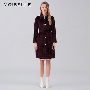 MOISELLE慕诗 副牌GERMAIN秋冬新品时尚收腰显瘦中长款大衣外套女