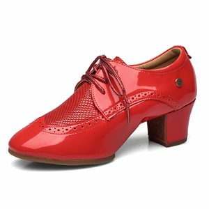 丹宝罗跳广场舞的鞋子舞蹈鞋外穿时尚跳舞红色四季软中老年吉特巴