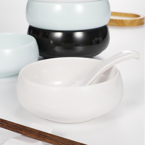 日式密胺小碗仿瓷韩式料理碗圆碗法海钵碗米饭碗塑料汤碗大碗商用