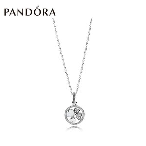 Pandora潘多拉爱慕之心925银项链和吊坠长款项链390