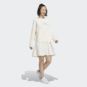 Adidas阿迪达斯NEO女裙新款W CNY DRESS运动长袖连衣裙裙子HM7489