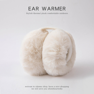 毛绒耳罩冬女冬季时尚保暖耳包耳捂子户外学生耳朵防冻可折叠耳套