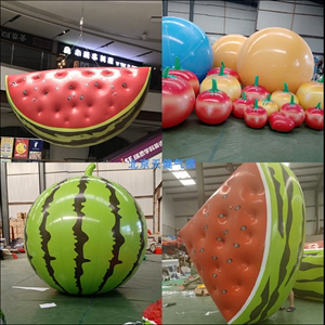 定制充气水果蔬菜气模 西瓜香蕉玉米火龙果PVC闭气水果升空气球