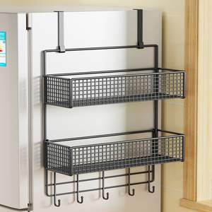 冰箱置物架侧面边收纳架多功能调料挂架厨房用品多层整理神器架子