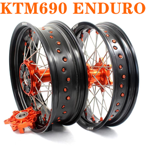 KKE改装越野滑胎拉力轮毂轮组适配KTM690 ENDURO R SMC 2008-2019