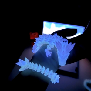 夜光龙水晶龙3d打印创意益智玩具大学生减压桌面氛围感摆件可发光