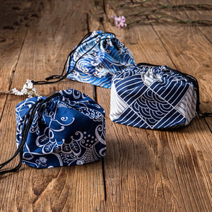 厂家日式和风布手帕大方巾便当盒布袋包布礼物棉麻包裹布餐具袋子