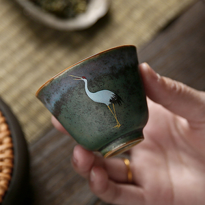 窑变釉个人专用茶杯单个陶瓷主人杯品茗杯功夫茶具泡茶小茶杯单杯