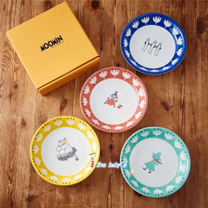 日本代购 moomin姆明亚美一族花卉系列日本制陶瓷碗