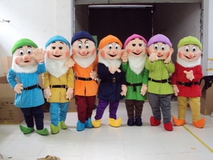 七个小矮人卡通人偶服装租赁 小矮人人偶服迪士尼主题人偶服装