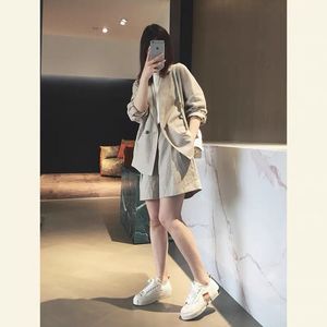 棉麻西装外套女2023夏季新款韩版时尚设计感薄款亚麻西装短款套装