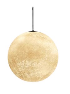 月球灯吊灯创意圆球星球灯服装店铺橱窗灯北欧网红餐厅球形月亮灯