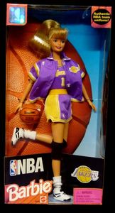 Barbie NBA Los Angeles Lakers 篮球运动 湖人队 关节体芭比娃娃