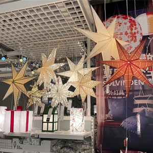 宜家IKEA五角圣诞装饰灯五角星吊灯台灯星星灯星形灯思吉拉STRALA