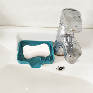 硅胶水槽导流式皂托不积水肥皂盒卫浴厨房沥水架防滑洗衣香皂垫子