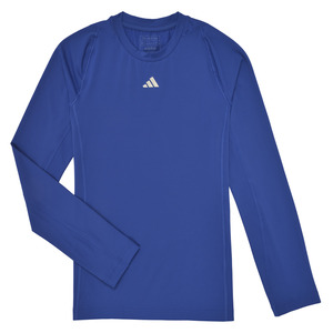 Adidas/阿迪达斯男女童装休闲运动长袖T恤打底衫蓝色2024春夏新款