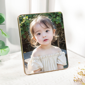 宝宝10寸8寸水晶相框摆台儿童全家福婚纱照洗相片加打印照片定制