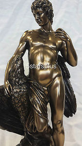 代购 雕塑雕像装修装饰品伽倪墨得斯和鹰人物摆件欧式客厅工艺品