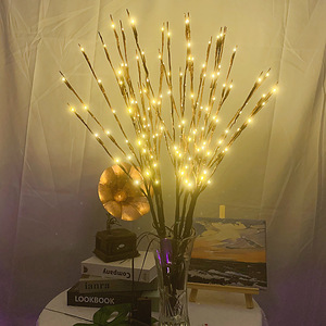 LED仿真树枝插花灯串创意网红灯树枝灯星星夜灯北欧房间装饰树灯