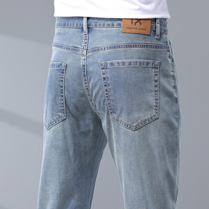 香港高端剪牌撤货外单法国2024新款牛仔裤男装好货单裤子薄款下裤