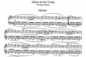 舒曼儿童钢琴曲集（少年曲集）op68 钢琴谱 乐谱