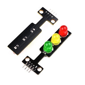 LED交通信号灯模块 5V 红绿灯发光模块 电子学习积木编程 单控板