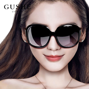 古奢GM太阳镜男女同款新款防紫外线大框眼镜时尚墨镜圆脸2020偏光
