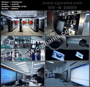 地铁车站轨道自动化系统生产摄像头监控电子设备高清实拍视频素材