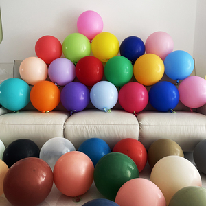 糖果色气球大号18寸加厚款气球外贸出口超圆气球拍照装饰专用气球