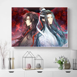 2023新款钻石画魔道祖师十字绣魏婴蓝湛客厅卧室5d满钻带框点贴钻