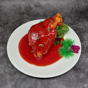红烧猪肘子猪蹄卤味东坡肉仿真模型菜品样品展示假菜道具厂家直销