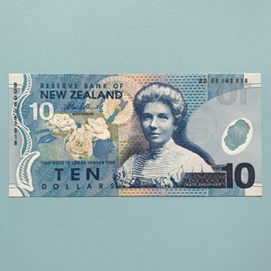 1999年新西兰10元纸币 全新UNC 塑料钞票 外国货币
