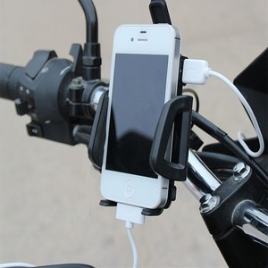 电动摩托车用手机架导航支架充电器电动车瓶上的三轮车防震充电器