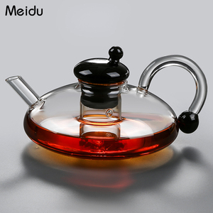 茶壶泡茶家用全玻璃茶壶套装中式焖煮过滤茶水分离2024新款茶具