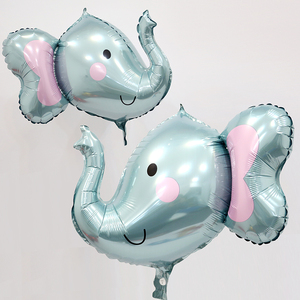 立体卡通动物铝膜气球狮子猴子大象造型铝箔气球生日布置装饰礼物