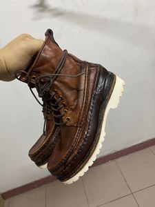 VISVIM ICT GRIZZLY BOOTS 泥染厂家限订高帮靴后处理手工靴