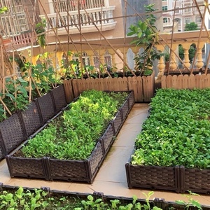 特大型种植箱  家庭屋顶楼顶阳台菜园 长方形蔬菜种植箱塑料花盆