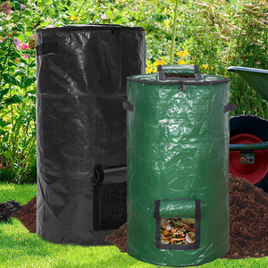 外贸加厚PE堆肥袋落叶垃圾自制营养土沤肥箱加大密封发酵堆肥桶