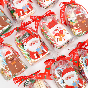 圣诞节包装袋礼品小袋子零食袋透明苹果包装平安夜礼物袋子新款