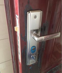 不锈钢防盗门锁套装锁具把手家用通用型把手锁大门锁木室内门锁心